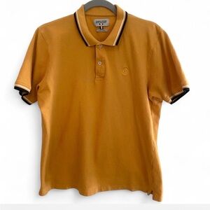 ENRICO COVERI ORANGE SHORT SLEEVE COTTON POLO SHIRT SIZE LARGE PREPPY CLASSIC